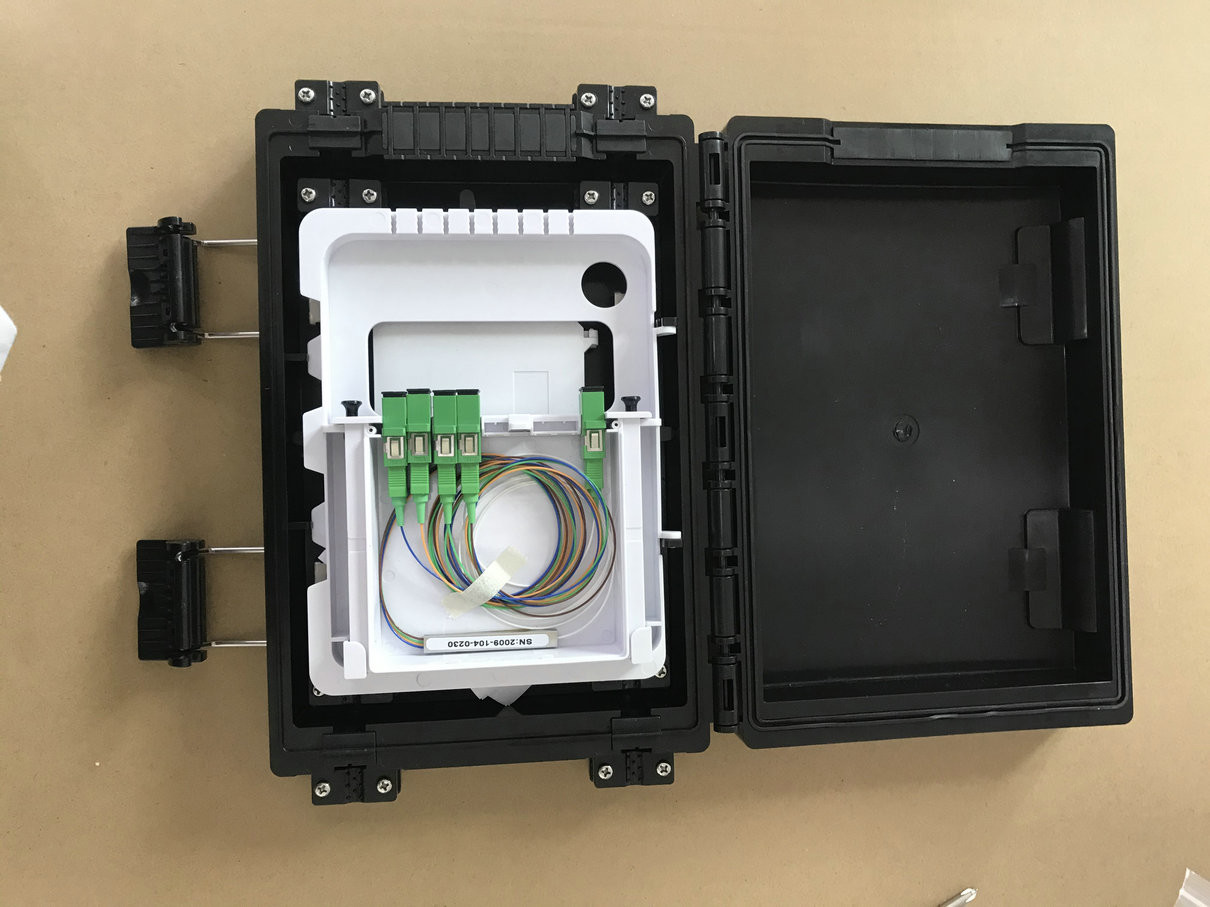 12fibers 9SC 1X8 PLC Fiber Optic Terminal Box Aerial Hanged