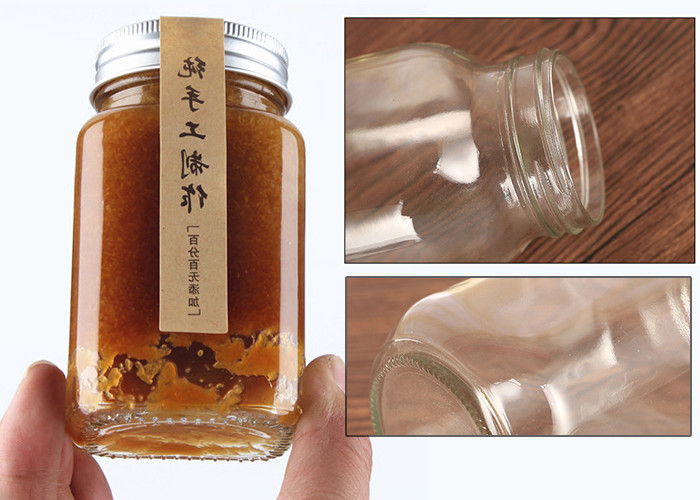 Large Empty Glass Jars For Food Candy Food Beverage Customizd Size