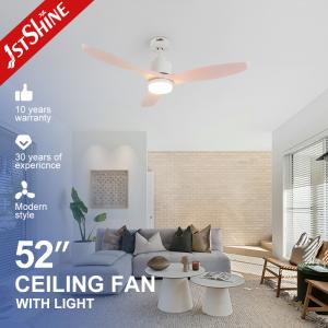 China 52'' Plastic LED Ceiling Fan With DC Motor And Dimming Lights wholesale