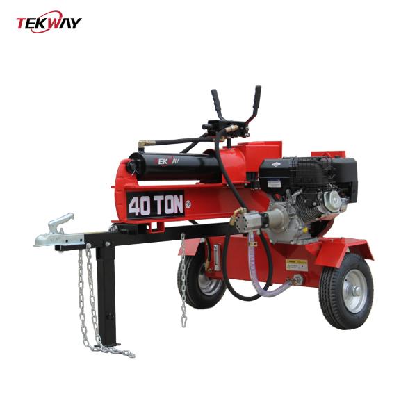 40T Wood Log Splitter Wood Splitting Machine 610mm Length 15Hp Engine of Honda B