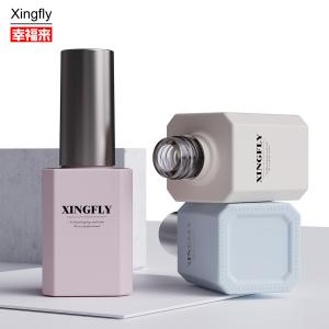 China 15ml Nail Polish Bottle UV Cosmetic Packaging Empty Nail Polish Bottles With Brush wholesale