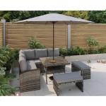 PE Rattan All Weather Garden Furniture Set Leisure Outdoor Corner Sofa Lounge