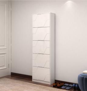 China Living Room White Shoe Cabinet With Molding Board French Style wholesale