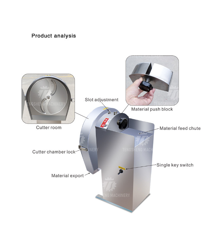 Stainless steel commercial slicer multi-functional potato radish fruit slicing machine
