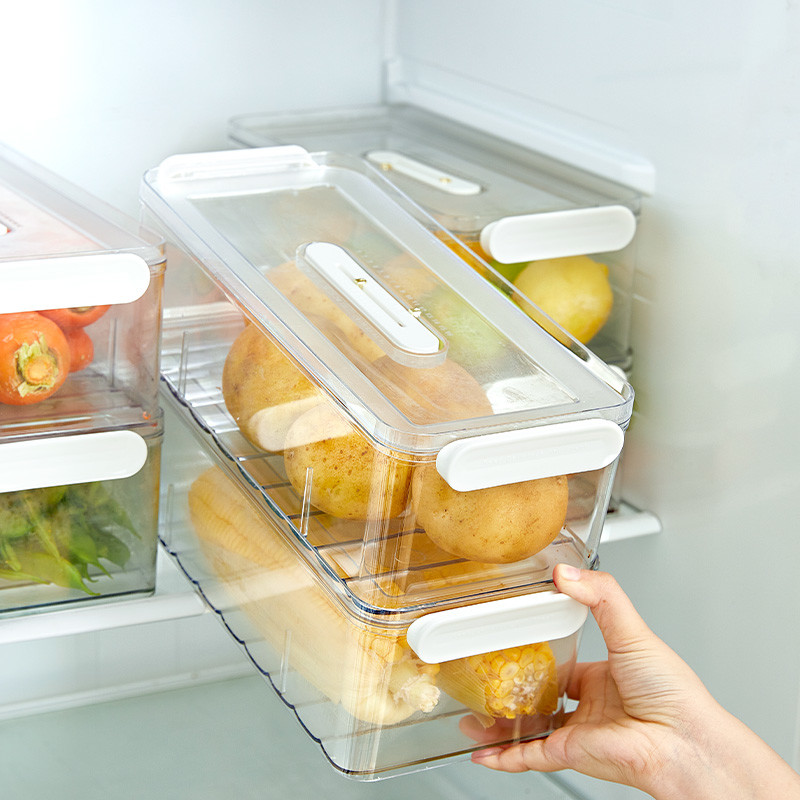 Kitchen fresh refsaver Clear Fridge Food Storage Containers Stackable