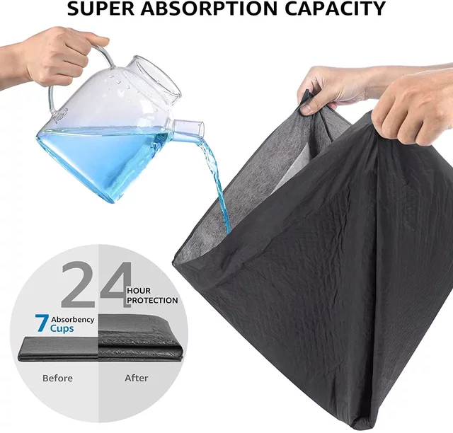 60*60 Bamboo Charcoal Fiber Pet Underpad Sustainable and Solution for Dog Sanitation