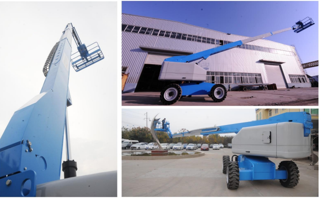 14m Reach 4 Ton Side Loader Forklift Telescopic Handler with Powerful Diesel Engine