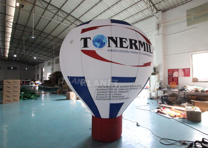 Roof Advertising Giant Model Hot Air Balloon Shape Inflatable Ground Balloons For Promotional Advertising