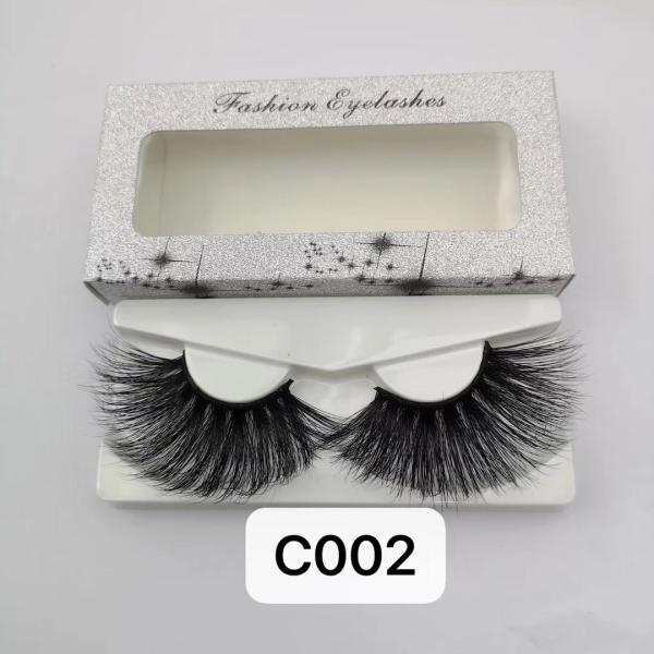 30MM OVERLENGTH HIGH QUALITY EYELASH BLACK/CLEAR BAND AVAILABLE