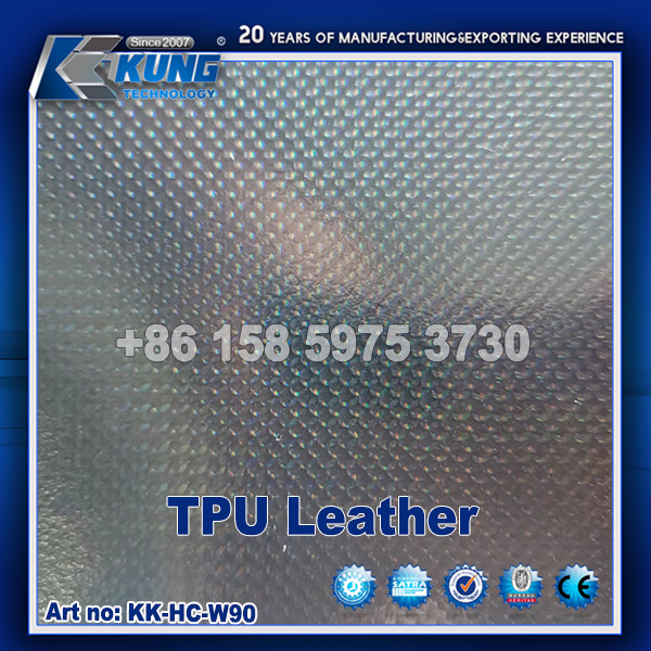 Embossed Printed Shoe Making Materials TPU Synthetic Leather Abrasion Resistant