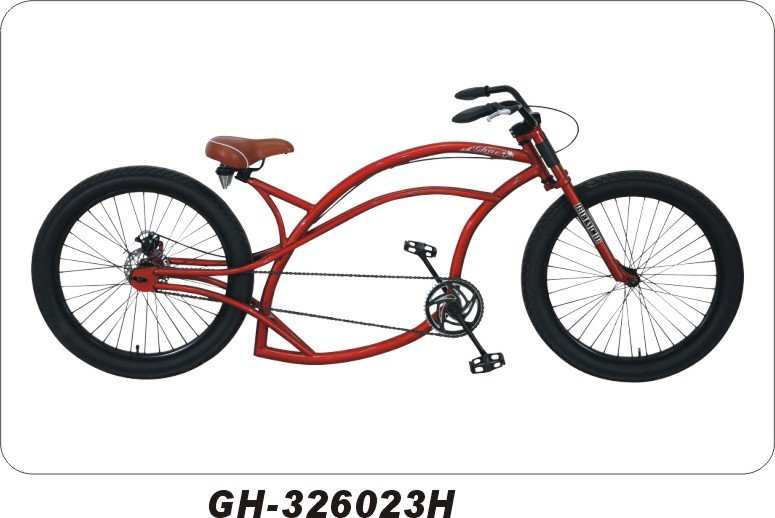 Men's 26'' Low Rider Bicycle Beach Cruiser Bicycle Passed CE for by Steel Fork