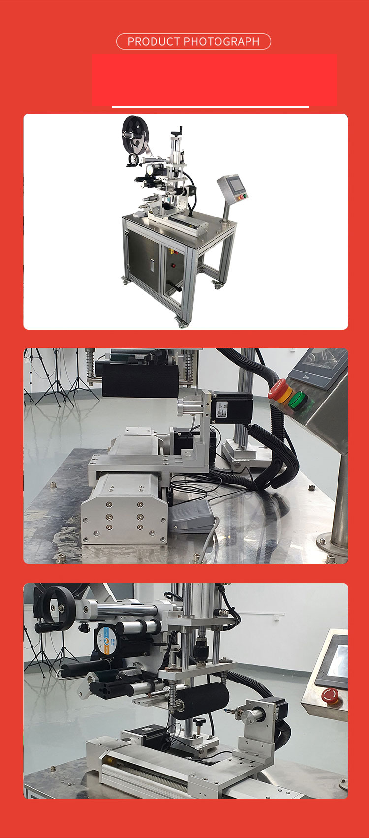 Semi Automatic Pneumatic Labeling Machine with Honeywell Printer in Wood Box Packaging
