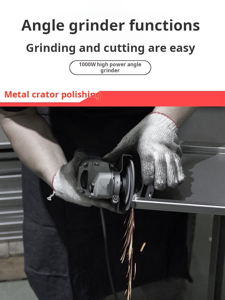 860W Domestic Electric Variable Speed Angle Grinder Dustproof