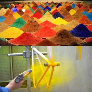 China Anti Corrosion Glossy Polyester Epoxy Powder Coating Spray RAL 1019 wholesale