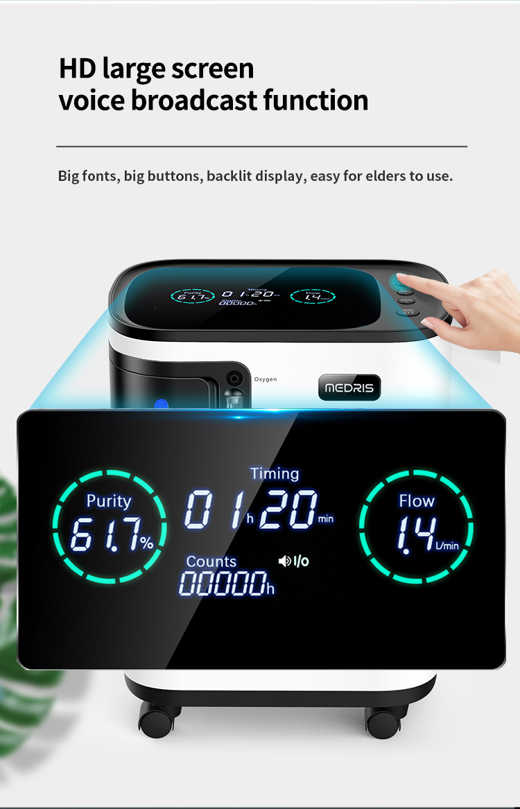 Portable Wireless 3L Oxygen Concentrator With Remote Control High Concentration