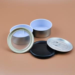 China Tinplate 3.5gram Child Resistant Small Tin Cans With Lids wholesale