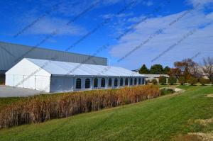 China 30x60m White PVC Cover Warehouse Storage Tent , Large Industrial Tents With ABS Sidewalls wholesale
