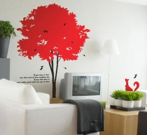 China Cool Tree Wall Flower Stickers G108 / Wall Sticker Art wholesale
