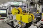 Double Vents Twin Screw Extrusion Line , APET PETG CPET PLA Plastic Extruder
