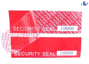 China Void If Removed Tamper Proof Security Stickers Labels Serial Number wholesale