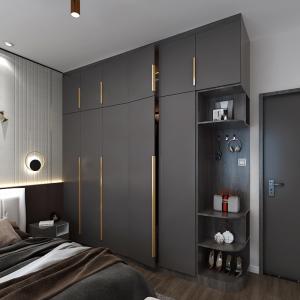 China 18mm Melamine Chipboard Customized Wardrobe Individual Bedroom Storage Cabinet wholesale