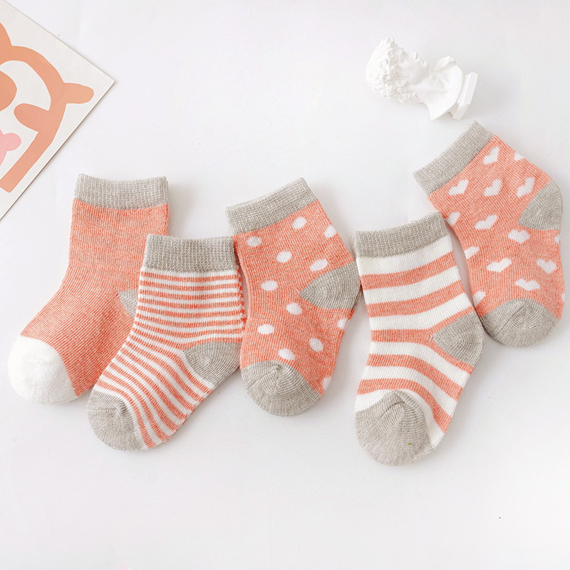 Anti Slip Printed Picture Socks Snagging Resistance For Newborn