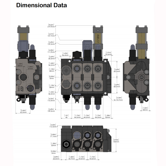 VA35 VA20 VG35 VG20 Sectional Valves Original Parker VA20-2DA3/VG20-AA770 for Valves