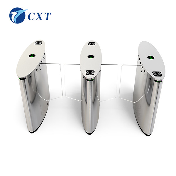 Stainless Steels Self Protection Sliding Gate Turnstile Acrylic Swing Barrier