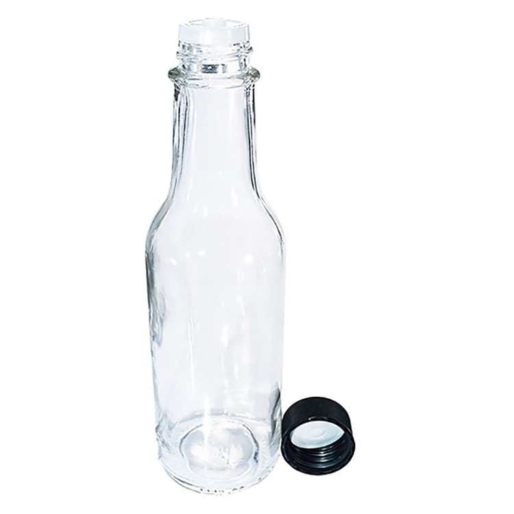 Hot Sauce Empty Amber Glass Storage Bottles 150ml Antitear QZH