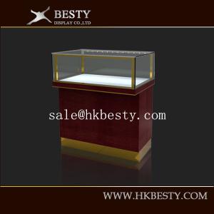 China OEM Timber Veneer Jewel and Watch Display Showcase wholesale
