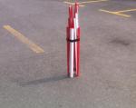 Isolation Customized Size Metal Fence Accessories Expandable Road Barrier