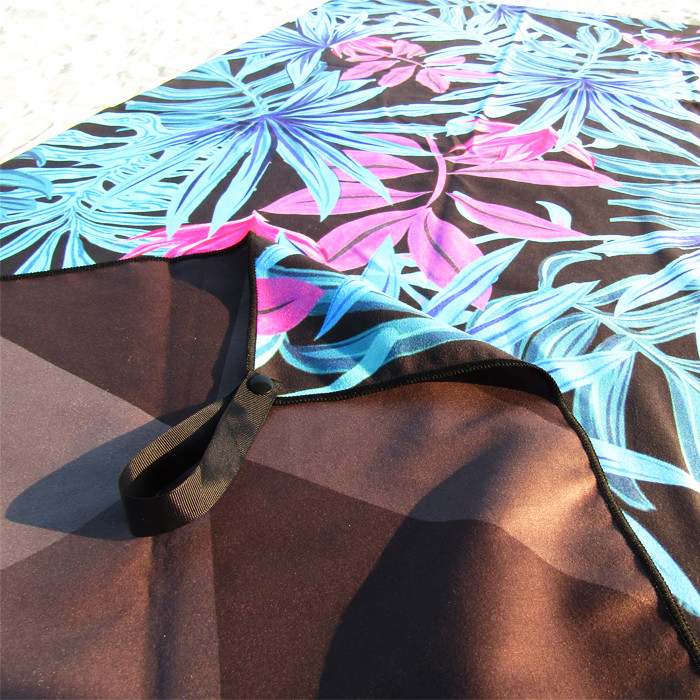 Summer Large Sublimation Quick Dry Microfiber Beach Towel With Logo Custom Print