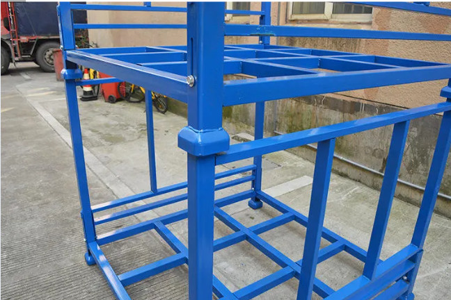 Heavy Duty Nestainer Storage Racks Quick Assembly 1000kg Capacity Powder Coated Steel Wire Mesh Shelf