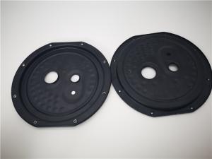 China Aluminum Electric Cooker Heating Baseplate Metal Stamping Parts With Black Powder Painting wholesale