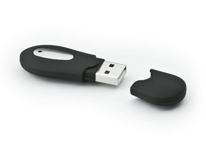 Blue Custom Flash Drives White Paper Box Packed 3 Years Warranty