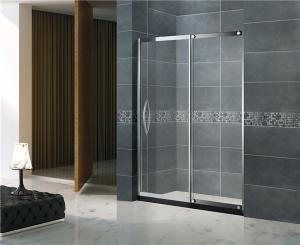China Sliding 304 Stainless Steel Shower Screens Outside Fixed Glass for Apartment / Home wholesale