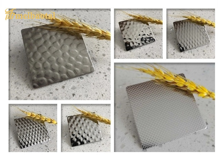 316L Stainless Steel Sheet Ice Bamboo Pattern Embossed For Ceiling