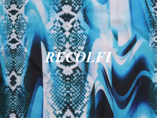 Printed Spandex plastic recycled Fabric Fast Drying UV Protective