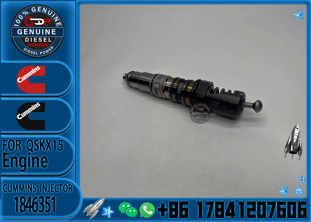 Construction Machinery Parts Fuel Injector For QSKX15 Diesel 4062568 4088723 4954646 1846351 For CUMMINS Diesel Engine