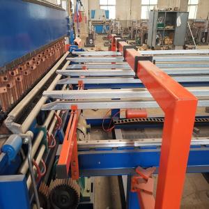 China 3.5m Width Cultivating Fishery Wire Welding Machinery , 51pcs Pin Diamond Fence Making Machine wholesale