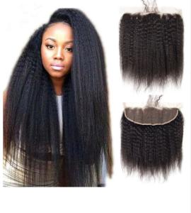 China Real Human Kinky Straight Virgin Dyeable Hair Extensions Natural Color wholesale