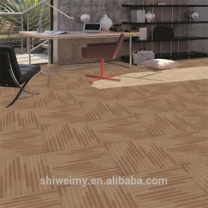 China Striped 100%solution dyed Invista Nylon 6 carpet tile wholesale