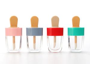 China Ice Cream Shape 5ml Empty Lip Gloss Tubes Cosmetic Glaze Bottle wholesale