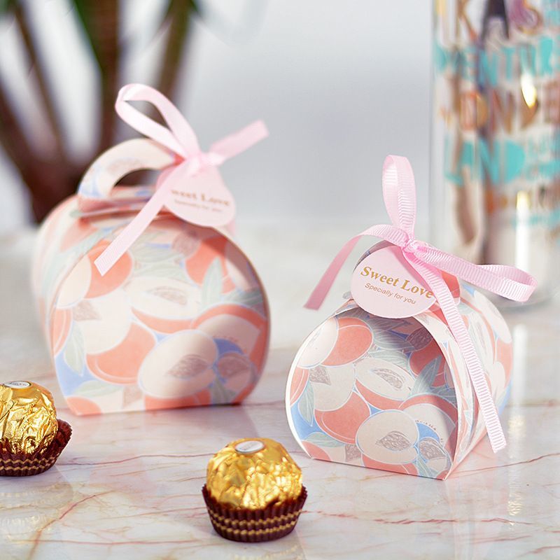 High Quality Custom Logo Bright Color Bloom Printed Packaging Gift Paper Candy Box