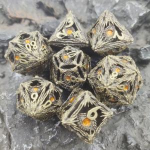 China Hand Polished Metal Polyhedral Dice Resin Polyhedral High Temperature wholesale