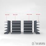 Factory Price Convenience Store Display Shelves Shop Rack In Black Color