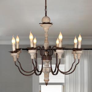 China Wood Chandelier Lighting Nordic Design Lustre LED Suspension lamp(WH-CI-127) wholesale