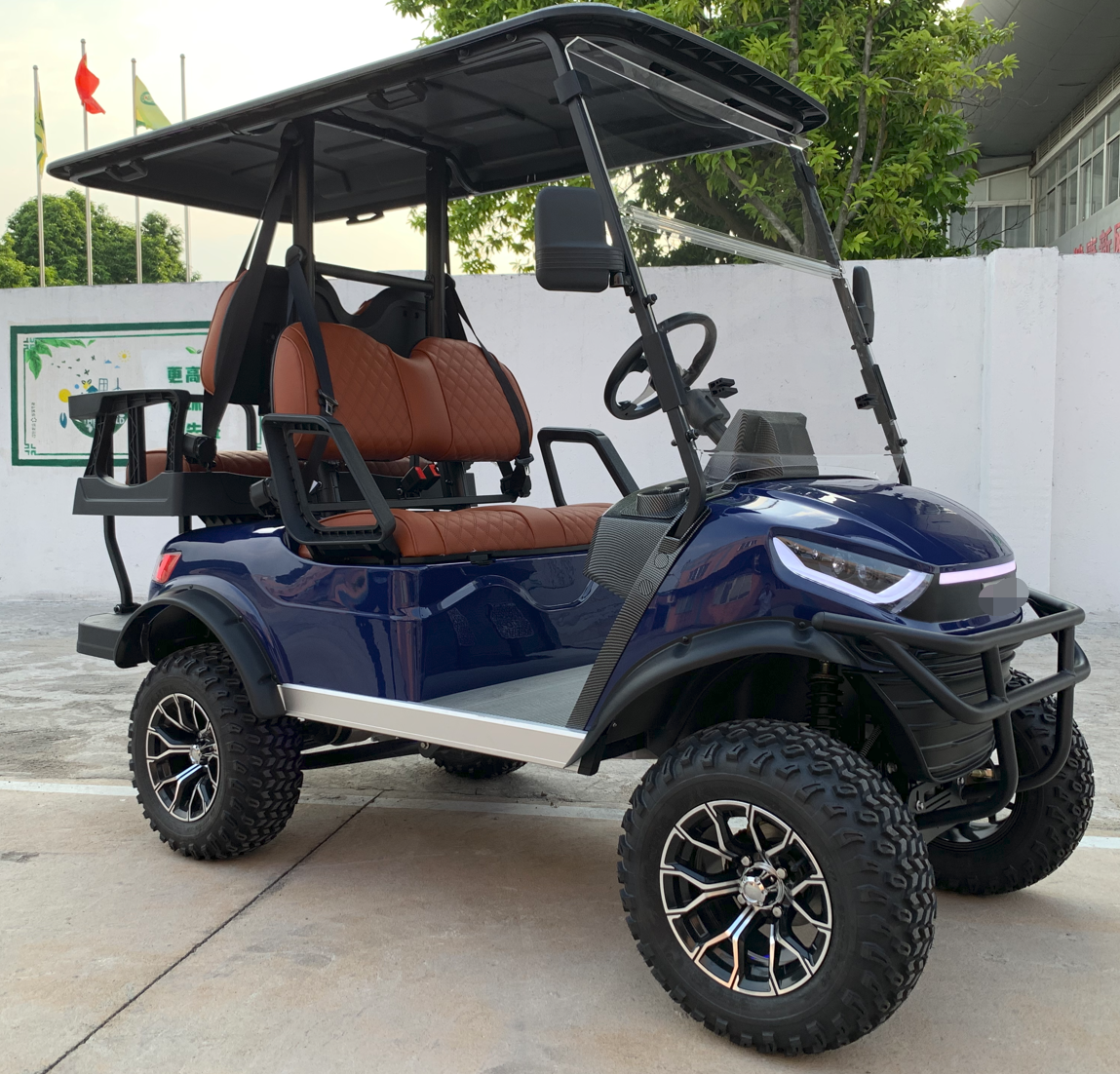 Equipped with Electromagnetic Parking System Private Mold Electric Lifted Golf Cart 4 Passenger Chinese Hunting Golf Carts