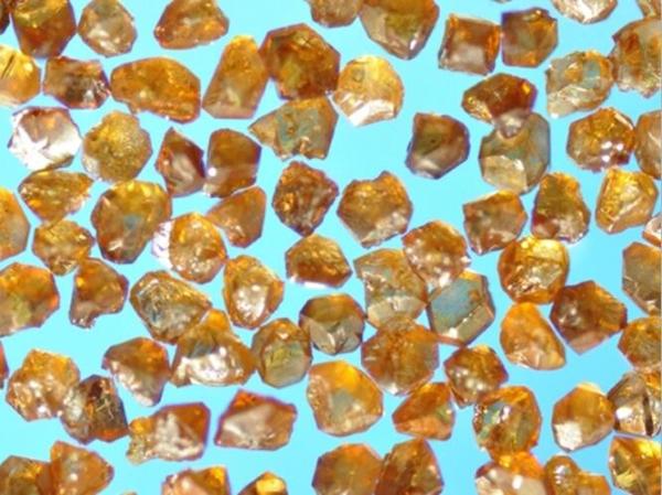 Amber Color CBN Diamond , Synthetic Abrasive Material High Strength CBN- A25