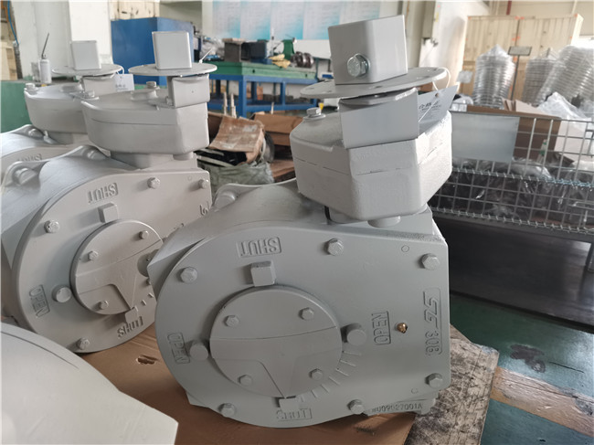 Ductile Iron Casing Aluminum Bronze Worm Gear Operator 9800Nm
